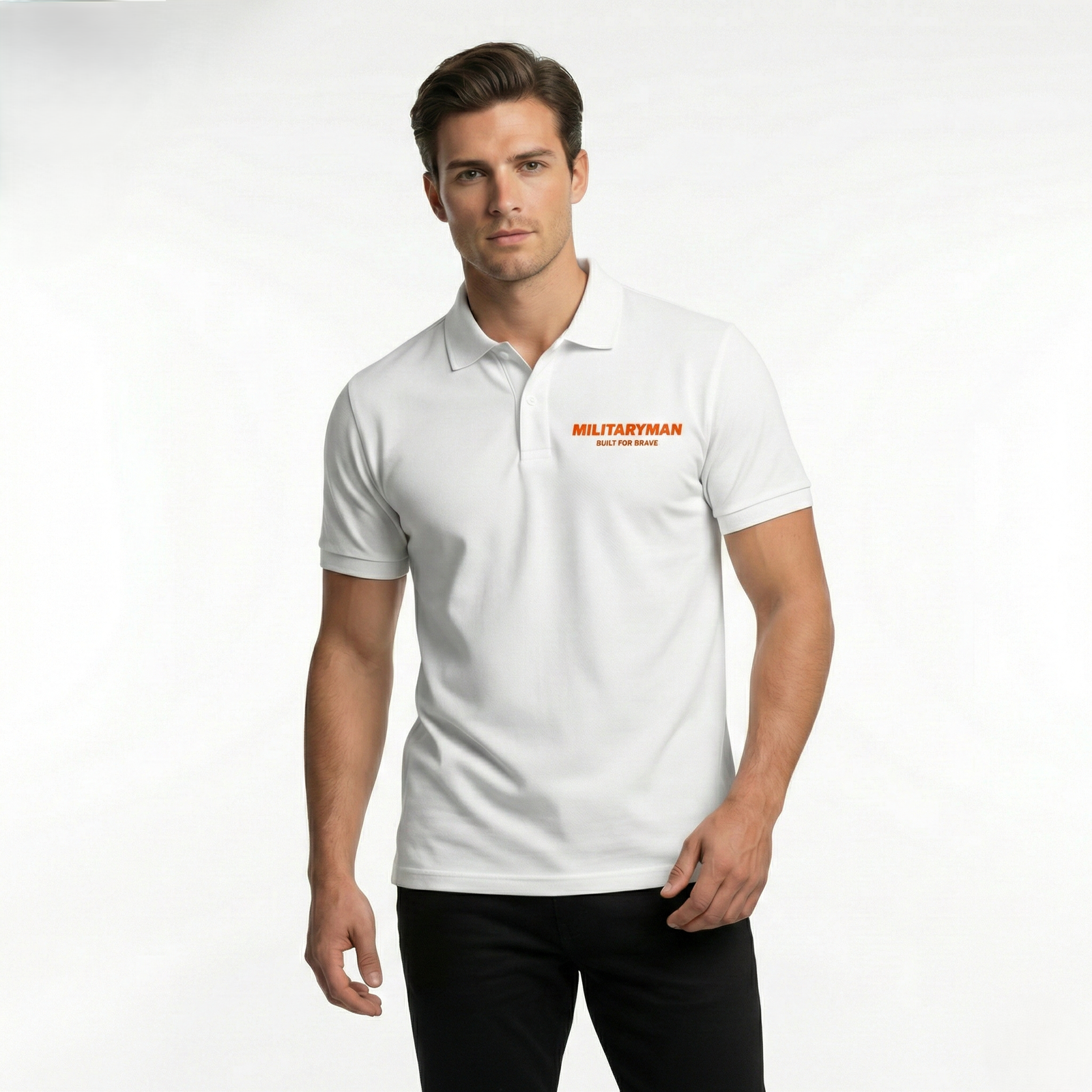 MILITARYMAN Polo T-shirt (White)